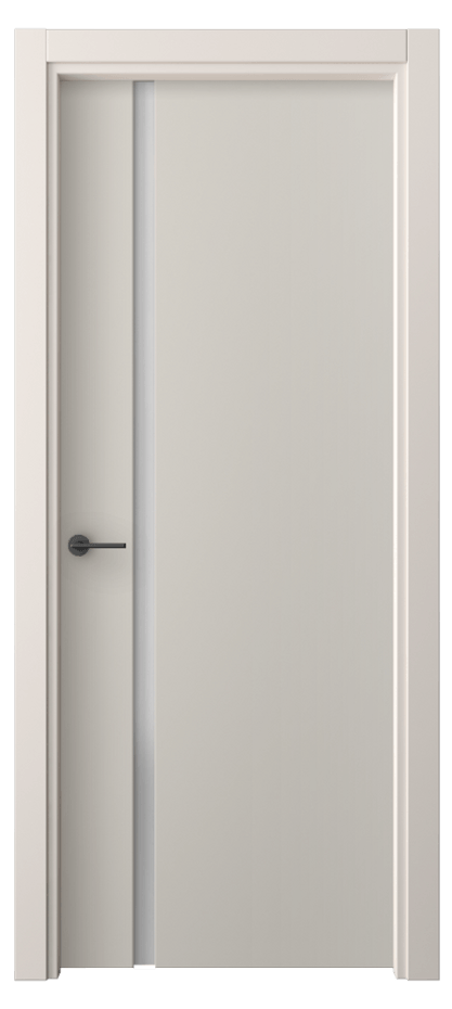 Межкомнатная дверь Freedom 4222 ПЭТ светло-серый Сатинированное стекло Цена 40420 ₽ | Volhovec