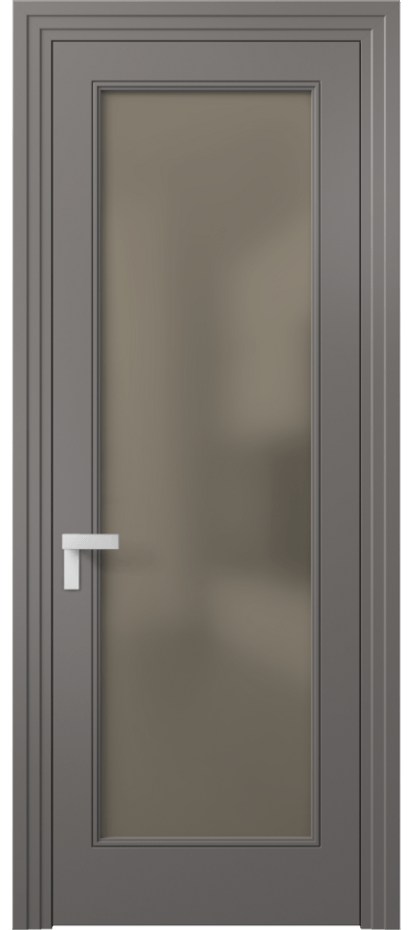 Дверь межкомнатная Rocca 8300 Матовый классический серый Сатинированное бронзовое стекло, триплекс Каскадный компланарный наличник МКЛС Цена 87040 ₽ Наличники уже входят в базовый комплект. Фабрика дверей Волховец 8 (800) 551 43 19 Межкомнатная дверь Rocca 8300 Матовый классический серый Сатинированное бронзовое стекло, триплекс Цена 87040 ₽ | Volhovec