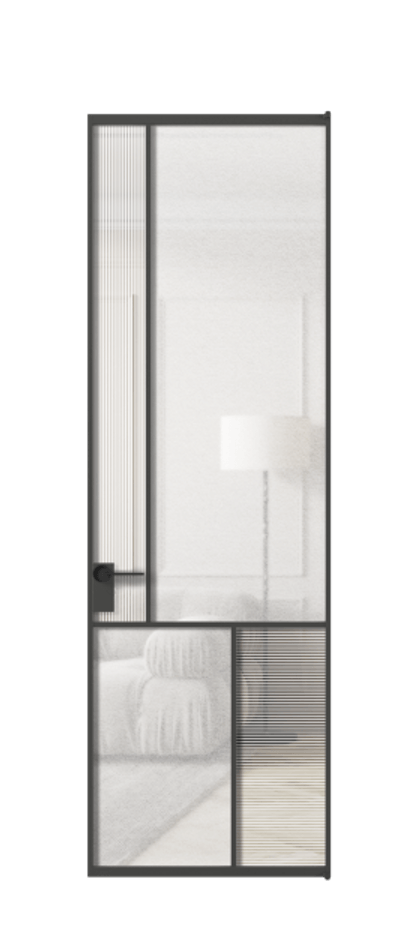 Межкомнатная дверь Мозаик АЛПЛ041.20  Рифлёное стекло "Дюна", триплекс, 6 мм + Фактурное стекло "Лёд", триплекс Цена 201040 ₽ | Volhovec