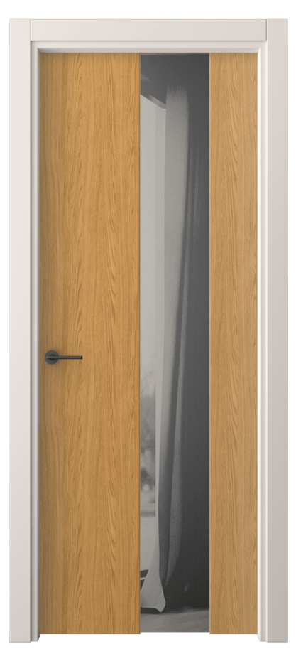 Межкомнатная дверь Freedom 4226 Ванильный дуб Двустороннее серое зеркало, триплекс Цена 44940 ₽ | Volhovec