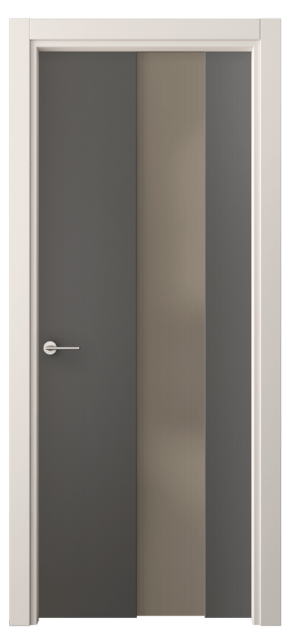 Межкомнатная дверь Freedom 4226 ПЭТ графитовый Сатинированное бронзовое стекло, триплекс Цена 40420 ₽ | Volhovec