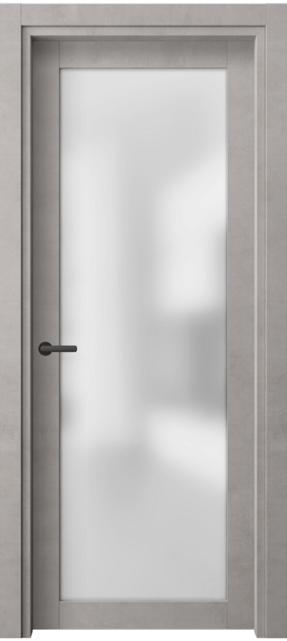 Межкомнатная дверь Neo 2102 Леон серебро Сатинированное стекло Цена 44499 ₽ | Volhovec