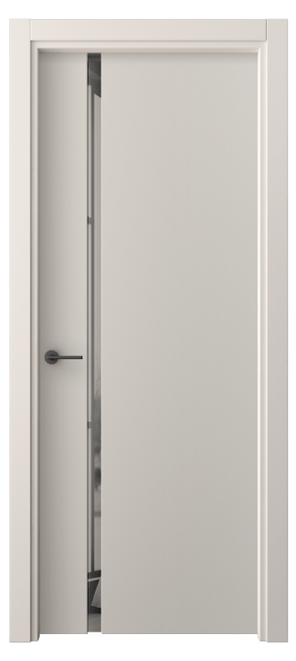 Межкомнатная дверь Freedom 4222 ПЭТ светло-серый Двустороннее серое зеркало, триплекс Цена 42520 ₽ | Volhovec