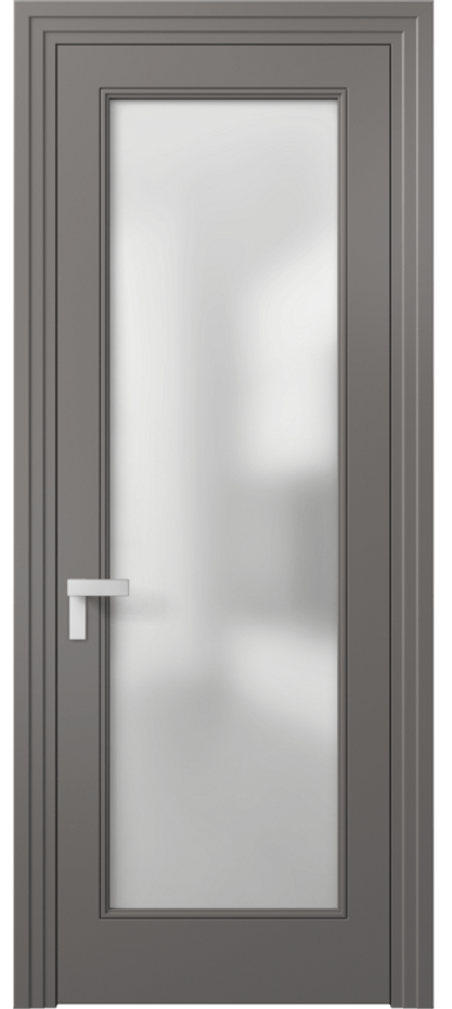 Дверь межкомнатная Rocca 8300 Матовый классический серый Сатинированное стекло Каскадный компланарный наличник МКЛС Цена 87040 ₽ Наличники уже входят в базовый комплект. Фабрика дверей Волховец 8 (800) 551 43 19 Межкомнатная дверь Rocca 8300 Матовый классический серый Сатинированное стекло Цена 87040 ₽ | Volhovec