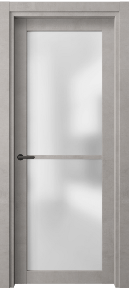 Межкомнатная дверь Нео 2108 Леон серебро Сатинированное стекло Цена 49560 ₽ | Volhovec