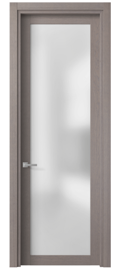 Межкомнатная дверь Planum 2102 Дуб дымчатый Сатинированное стекло. Цена 63730 ₽ | Volhovec