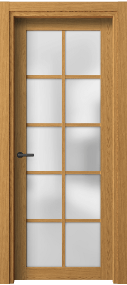 Межкомнатная дверь Neo 2106 Ванильный дуб Сатинированное стекло Цена 40630 ₽ | Volhovec