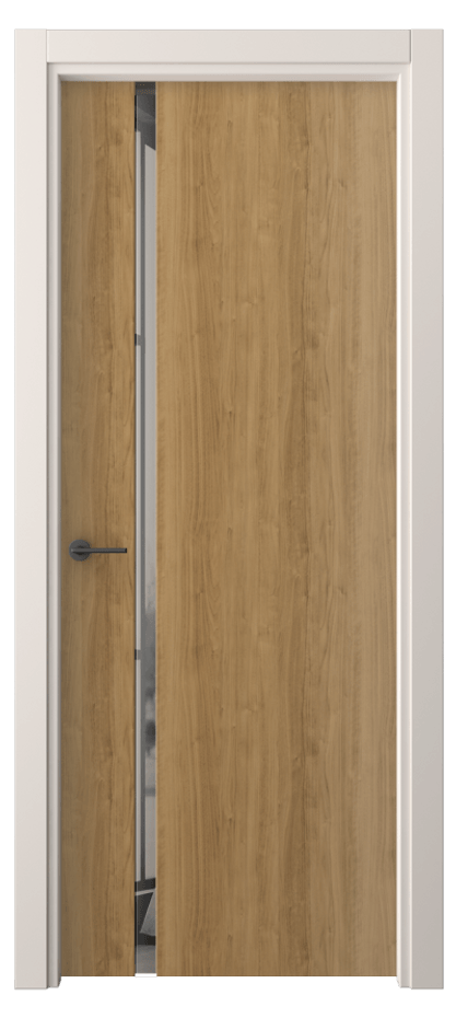 Межкомнатная дверь Freedom 4222 Грецкий орех Двустороннее серое зеркало, триплекс Цена 44940 ₽ | Volhovec