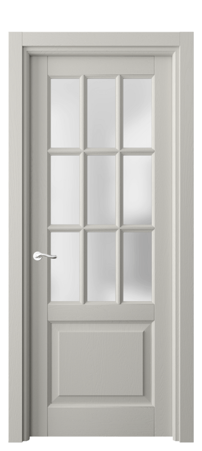Межкомнатная дверь Лигнум 0748 Дуб тёплый серый Сатинированное стекло Цена 164010 ₽ | Volhovec