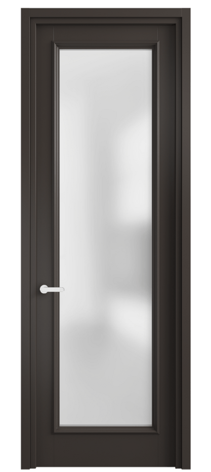 Межкомнатная дверь Шарм 6702 Матовый антрацит Сатинированное стекло Цена 97799  | Volhovec