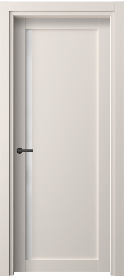 Межкомнатная дверь Нео 2110 ПЭТ тёплый-белый Сатинированное стекло Цена 213780 AMD | Volhovec
