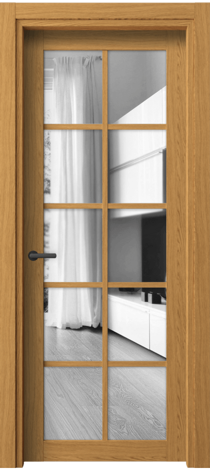 Межкомнатная дверь Neo 2106 Ванильный дуб Двустороннее зеркало, триплекс Цена 42730 ₽ | Volhovec