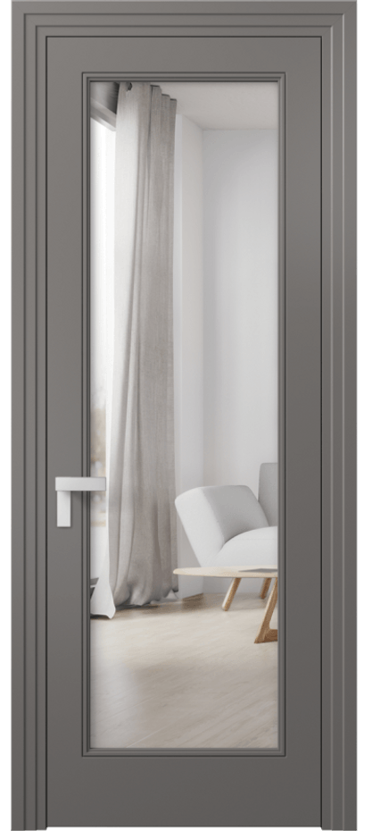 Дверь межкомнатная Rocca 8300 Матовый классический серый Двустороннее зеркало, триплекс Каскадный компланарный наличник МКЛС Цена 89140 ₽ Наличники уже входят в базовый комплект. Фабрика дверей Волховец 8 (800) 551 43 19 Межкомнатная дверь Rocca 8300 Матовый классический серый Двустороннее зеркало, триплекс Цена 89140 ₽ | Volhovec