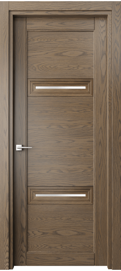 Межкомнатная дверь Ego 6113 Дуб мраморный Сатинированное стекло Цена 132820 ₽ | Volhovec