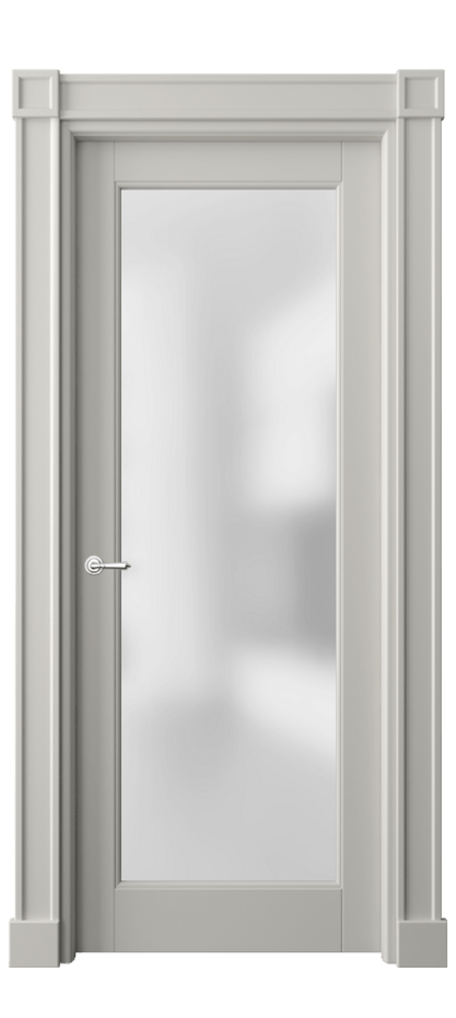 Межкомнатная дверь Toscana Plano 6300 Бук тёплый серый Сатинированное стекло Цена 136440 ₽ | Volhovec