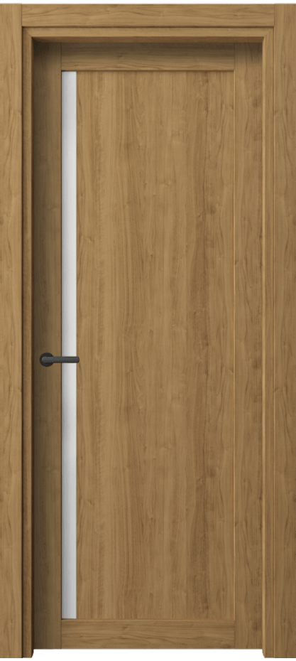 Межкомнатная дверь Нео 2110 Грецкий орех Сатинированное стекло Цена 36850 ₽ | Volhovec