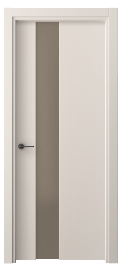 Межкомнатная дверь Freedom 4224 ПЭТ пудровый бежевый Сатинированное бронзовое стекло, триплекс Цена 40420 ₽ | Volhovec