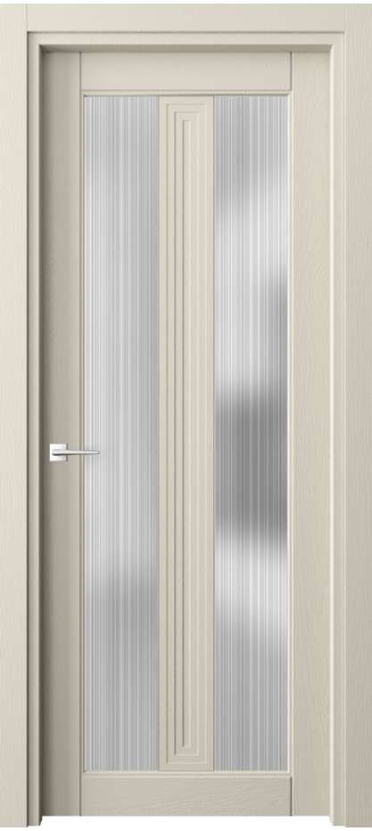 Межкомнатная дверь Эго 6122 Дуб бежево-серый Сатинированное стекло "Дождь" Цена 132720  | Volhovec