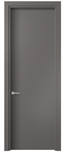 Дверь межкомнатная 0010 МКЛС. Цвет Матовый классический серый. Материал Гладкая эмаль. Коллекция Планум. Картинка.