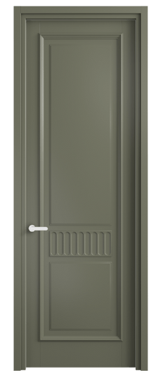Дверь межкомнатная 6707 МОТ. Цвет Матовый оливковый тёмный. Материал Гладкая эмаль. Коллекция Шарм. Картинка.