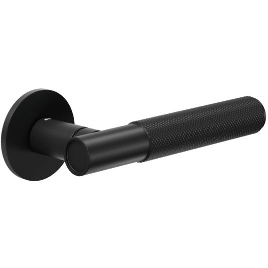 Ручки для дверей Ручка дверная Блэнд АГ. Цвет Чёрный. Коллекция Блэнд АГ. Картинка.