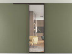 Перегородка Formato вдоль стены на потолок 1 створка