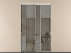 Перегородка Мозаик внутри проёма 2 створки