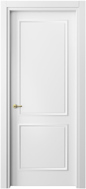 Дверь межкомнатная 8121 МБЛ. Цвет Матовый белоснежный. Материал Гладкая эмаль. Коллекция Париж. Картинка.