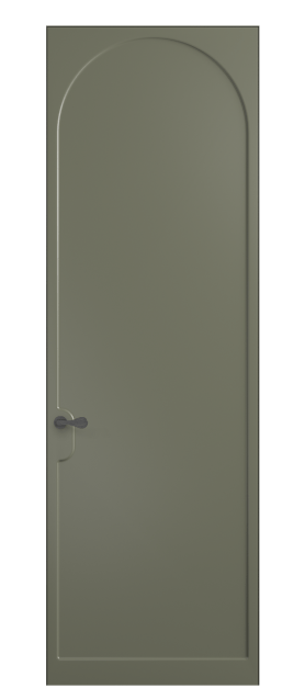 Дверь межкомнатная 7503 МОТ. Цвет Матовый оливковый тёмный. Материал Гладкая эмаль. Коллекция Софтформ. Картинка.